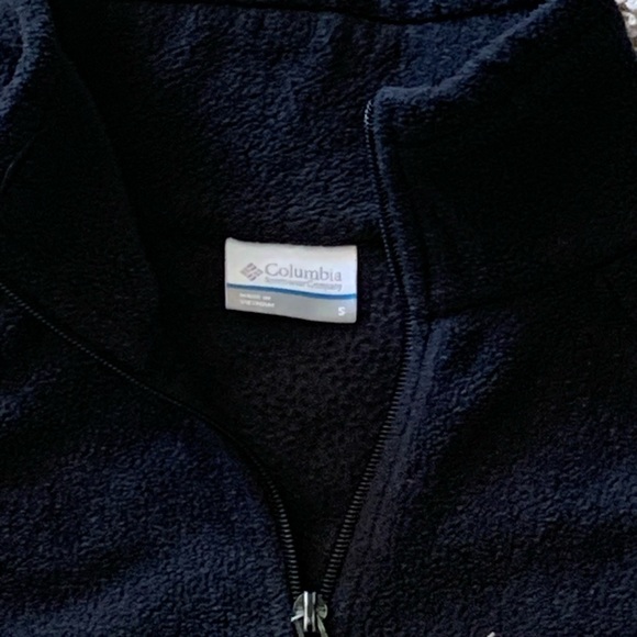 Black Columbia fleece coat small - Picture 3 of 3